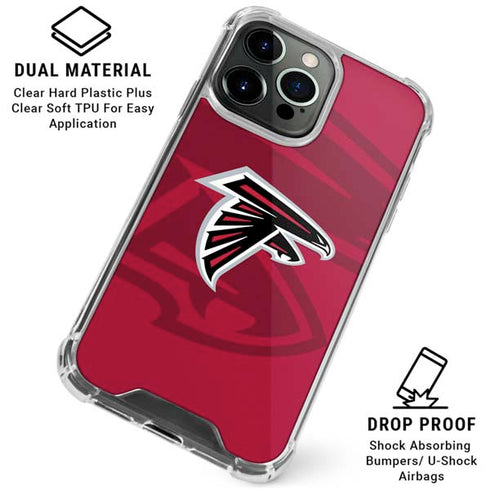 NFL Atlanta Falcons Double Vision iPhone 16 Pro Clear Case